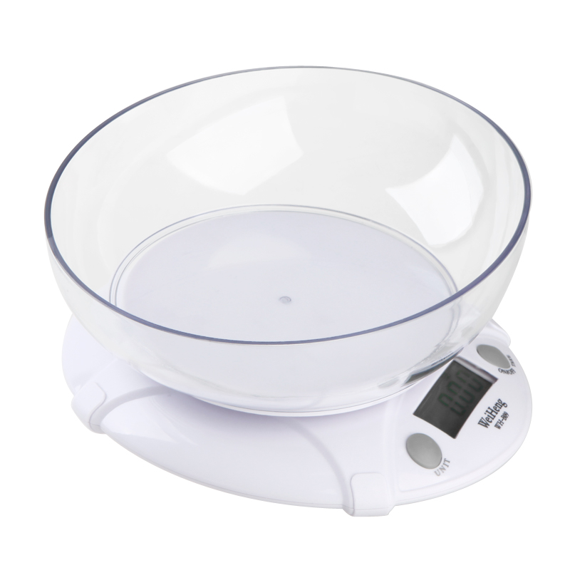 7KG x 1G Digital balance Kitchen Scale Electronic Weighing Scales Parcel Food Weight Balance for Kitchen with Bowl LCD Display