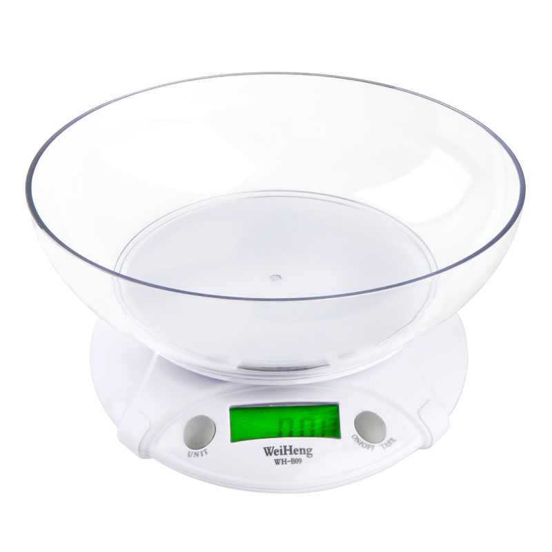 7KG x 1G Digital balance Kitchen Scale Electronic Weighing Scales Parcel Food Weight Balance for Kitchen with Bowl LCD Display
