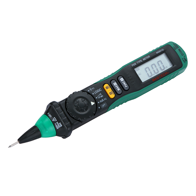 Mastech MS8211D Digital Multimeter Pen type Logic Level Tester for AC DC Voltage Current Resistance Diode Continuity Logic Test