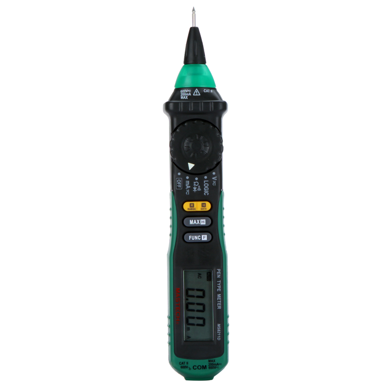 Mastech MS8211D Digital Multimeter Pen type Logic Level Tester for AC DC Voltage Current Resistance Diode Continuity Logic Test