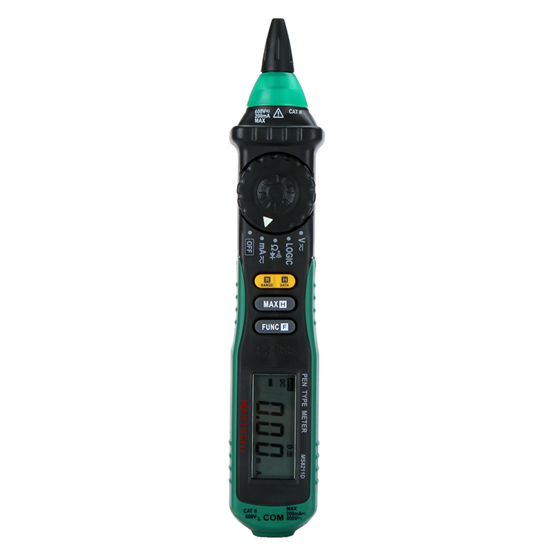 Mastech MS8211D Digital Multimeter Pen type Logic Level Tester for AC DC Voltage Current Resistance Diode Continuity Logic Test