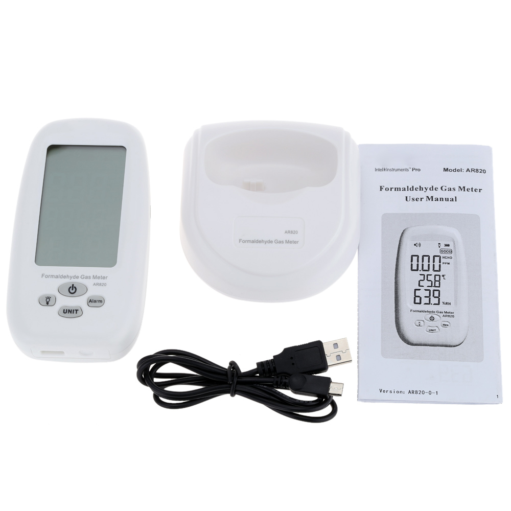 AR820 Digital Formaldehyde Detector Sensitive Air Quality Monitor Tester Indoor Thermometer Hygrometer Gas Detector Analyzer