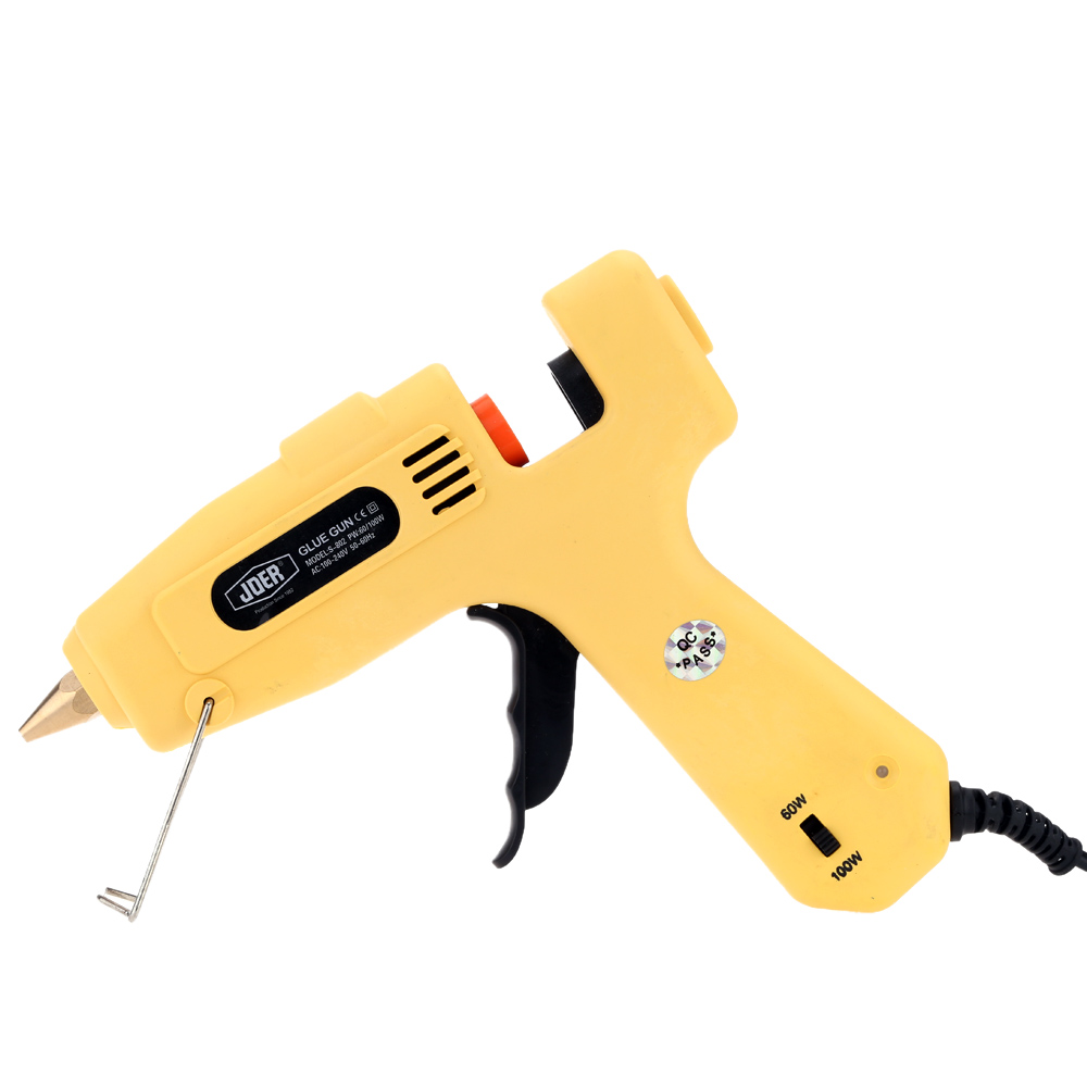 100 240V 60W 100W Professional Melt Glue Gun Practical Heating Craft Repair Tool Heating Power Tools with 20pcs Glue Sticks