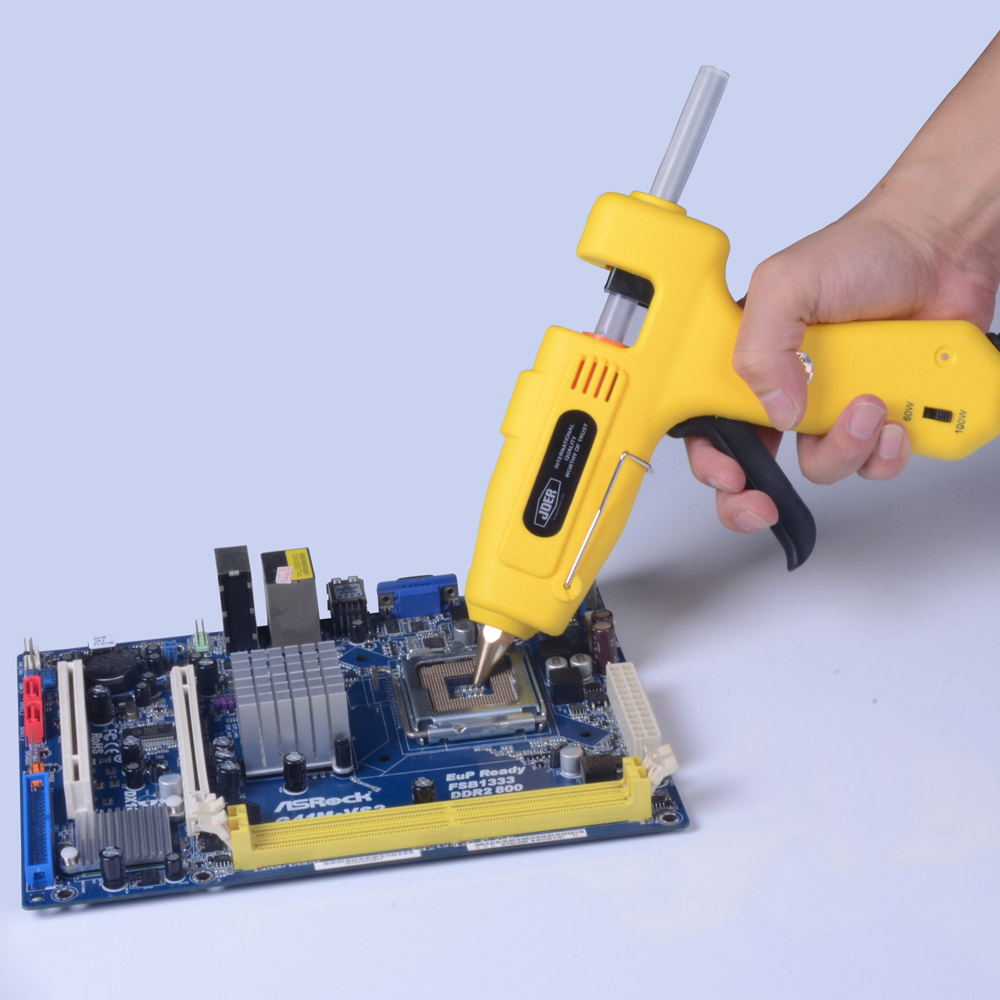 100 240V 60W 100W Professional Melt Glue Gun Practical Heating Craft Repair Tool Heating Power Tools with 20pcs Glue Sticks