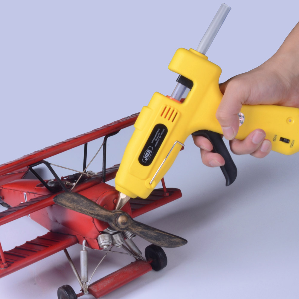 100 240V 60W 100W Professional Melt Glue Gun Practical Heating Craft Repair Tool Heating Power Tools with 20pcs Glue Sticks