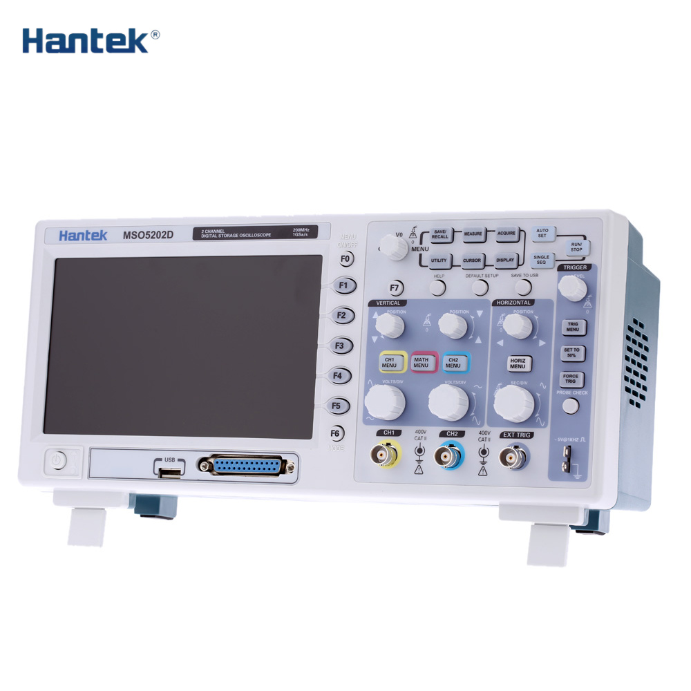 Hantek MSO5202D Mixed Signal 200MHz 2CH 1Gsa s 1M Digital Storage Oscilloscope 16CH Logic Analyzer diagnostic tool osciloscopio