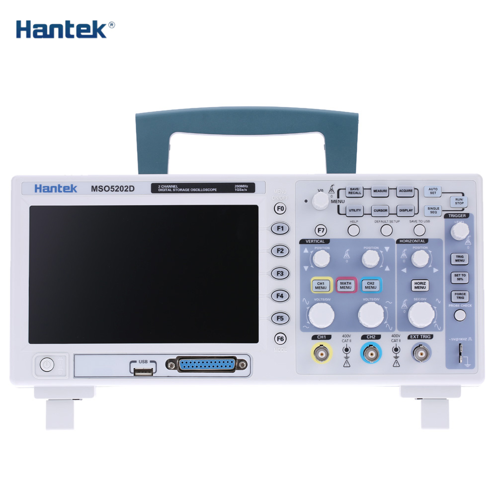 Hantek MSO5202D Mixed Signal 200MHz 2CH 1Gsa s 1M Digital Storage Oscilloscope 16CH Logic Analyzer diagnostic tool osciloscopio