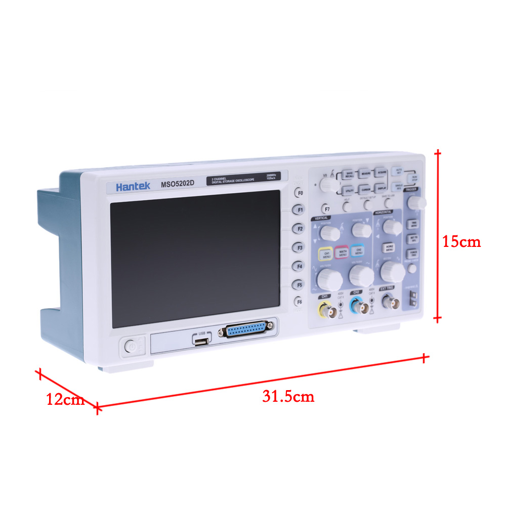 Hantek MSO5202D Mixed Signal 200MHz 2CH 1Gsa s 1M Digital Storage Oscilloscope 16CH Logic Analyzer diagnostic tool osciloscopio