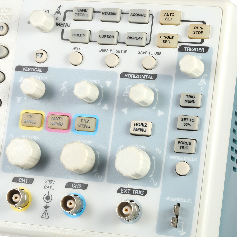 Professional Hantek Digital Storage Oscilloscope Mixed Signal 2CH 100MHz 7 TFT Memory Depth 1M 1GSa s 8 bit 16Ch Logic Analyzer