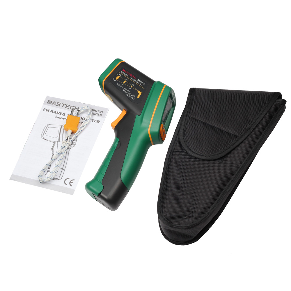 Digital LCD IR Infrared Thermometer Handheld Hygrometer Laser Temperature Tester Termometer Pyrometer Range 40~800( 752~1472 F)