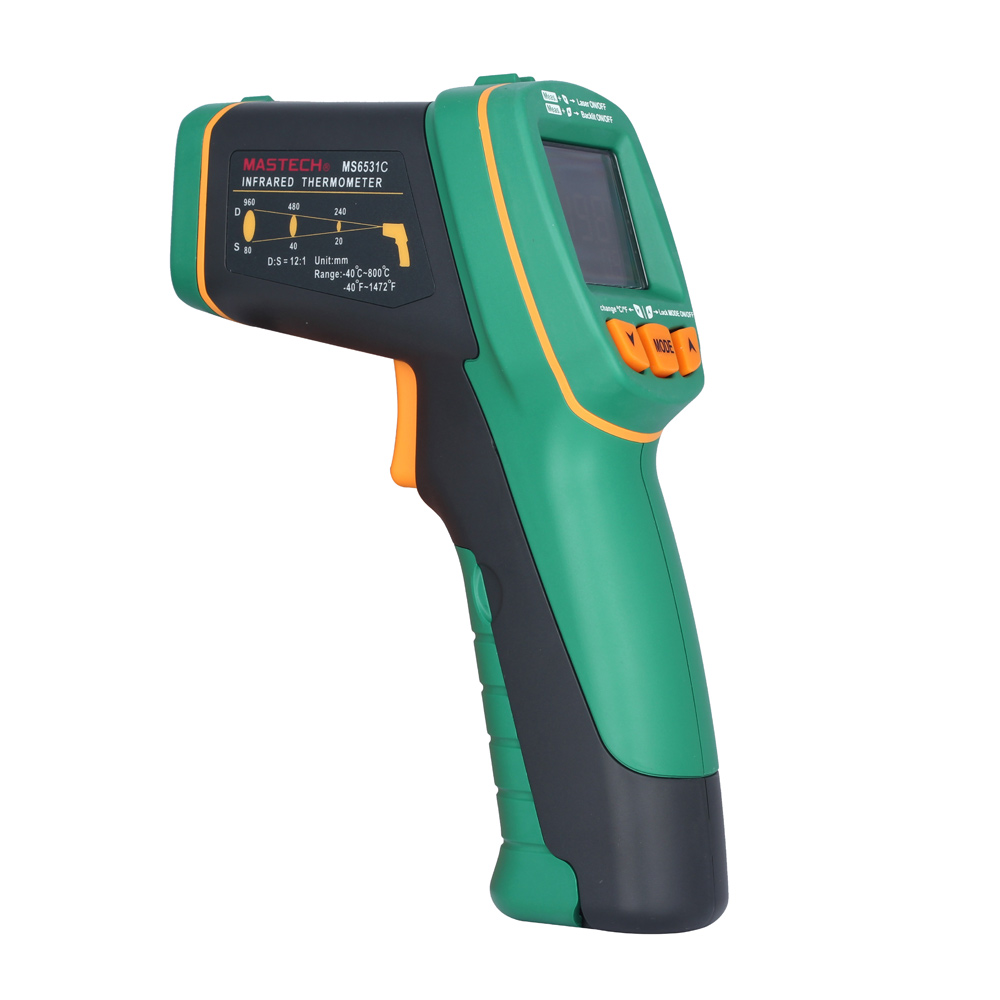 Digital LCD IR Infrared Thermometer Handheld Hygrometer Laser Temperature Tester Termometer Pyrometer Range 40~800( 752~1472 F)