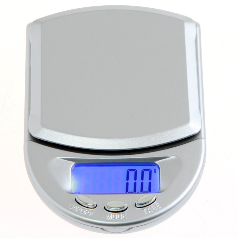 500g 0.1g Mini Digital Scale Electronic Platform Pocket Scale Jewelry Diamond Weighing Scales LCD Display With Blue Backlit
