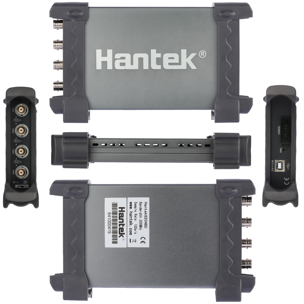 Hantek 6204BC USB Digital Storage Oscilloscope Sensitive Virtual oscilloscope 200MHz 4 CH 1GSa s logic analyzer diagnostic tool