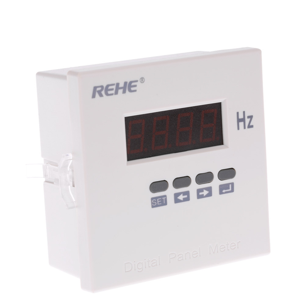 96x96mm Programmable Frequency Meter High Accuracy frequency counter Digital Single Phase AC frecuencimetro cymometer AC220V50Hz