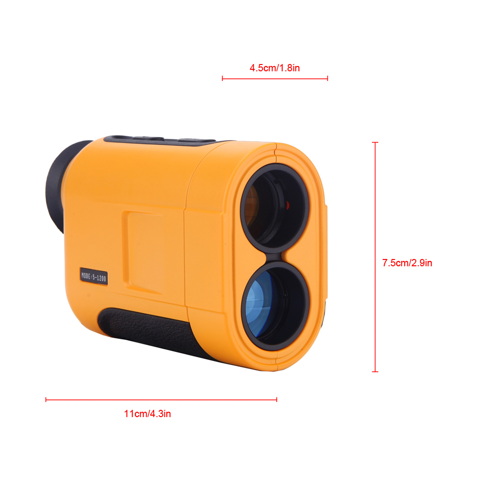 1200m 6X Multifunctional Telescope Distance Meter Handheld Monocular Laser Rangefinder Golf Hunting Range Finder Measurer Tool