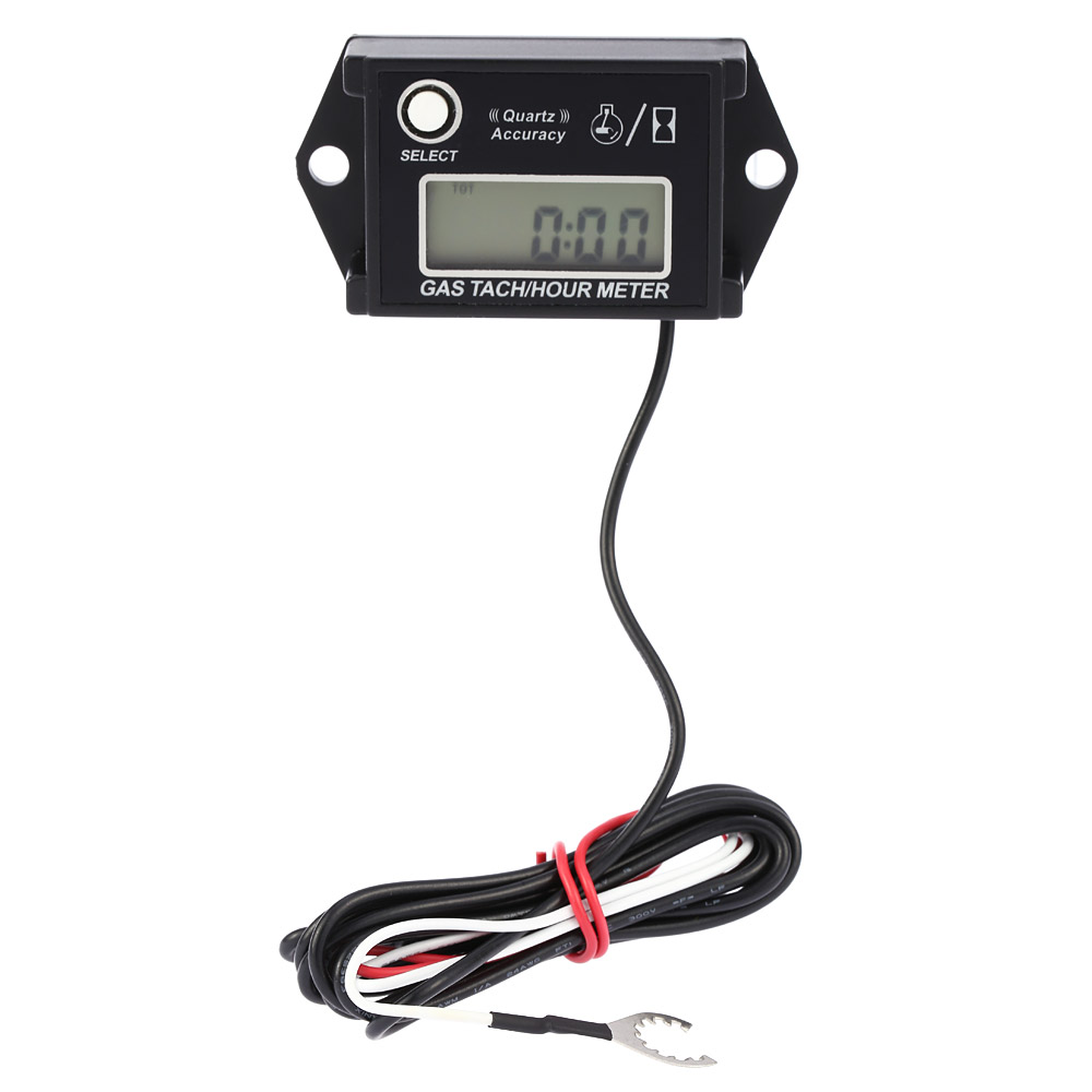 New Arrival LCD Digital Tachometer Tach Hour Meter RPM Tester termometro for 2 4 Stroke Engine Motorcycles tachometer motor