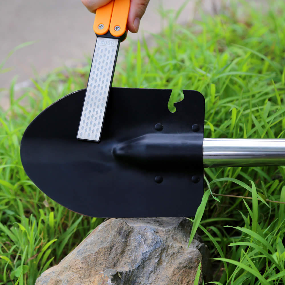 TAIDEA Multifunction Knife Slicker Knives Grinder Sharpener Tool Pocket Two Side Diamond Outdoor Sharpening Stone T1051D