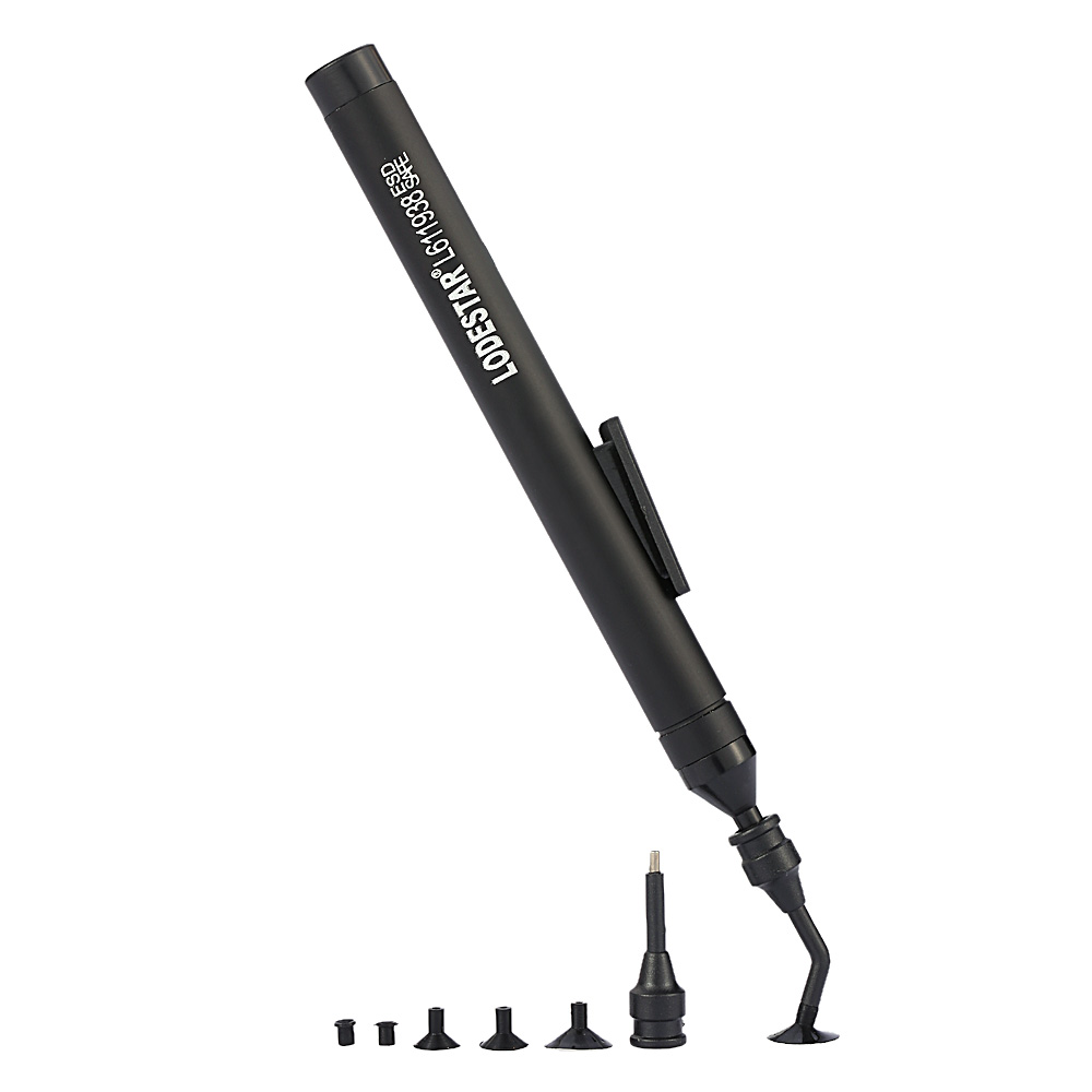 Manual Vacuum Suction Pen Soldering Sucking Pickup Tool 6 Suckers 2 Suction Tips for IC SMD Soldering Accessories