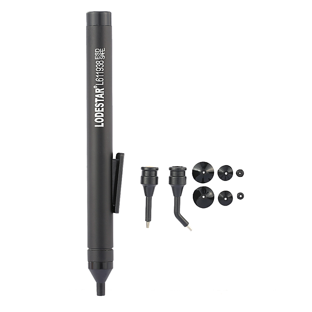 Manual Vacuum Suction Pen Soldering Sucking Pickup Tool 6 Suckers 2 Suction Tips for IC SMD Soldering Accessories