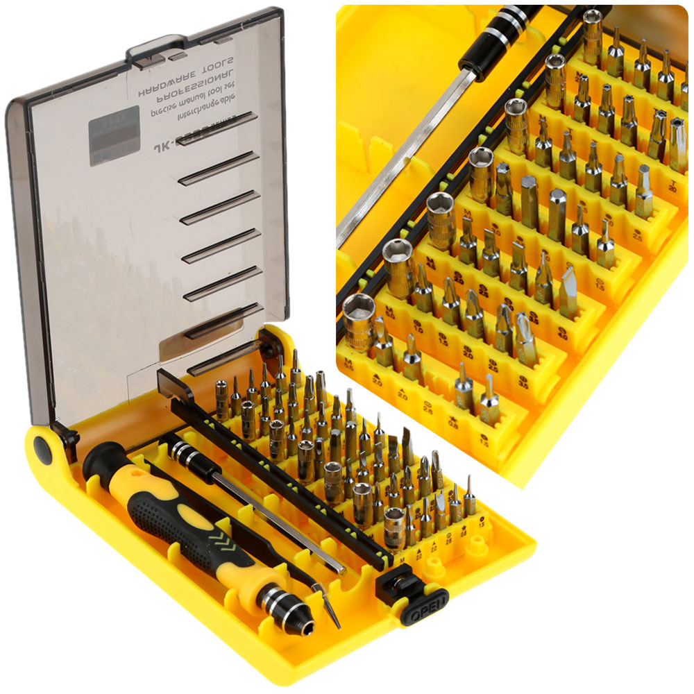 45 in 1 Professional Hardware Screw Driver Tool Kit Screwdriver Set for Watch Mobile Phone Good Hand Repair Tools for Multi Use