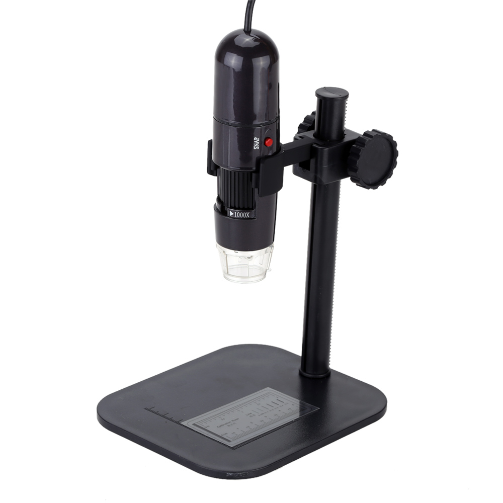 50 1000X 8LED USB Digital Microscope Mini Zoom Endoscope Magnifier with Adjustable Stand True 1.3MP High Resolution Video Camera