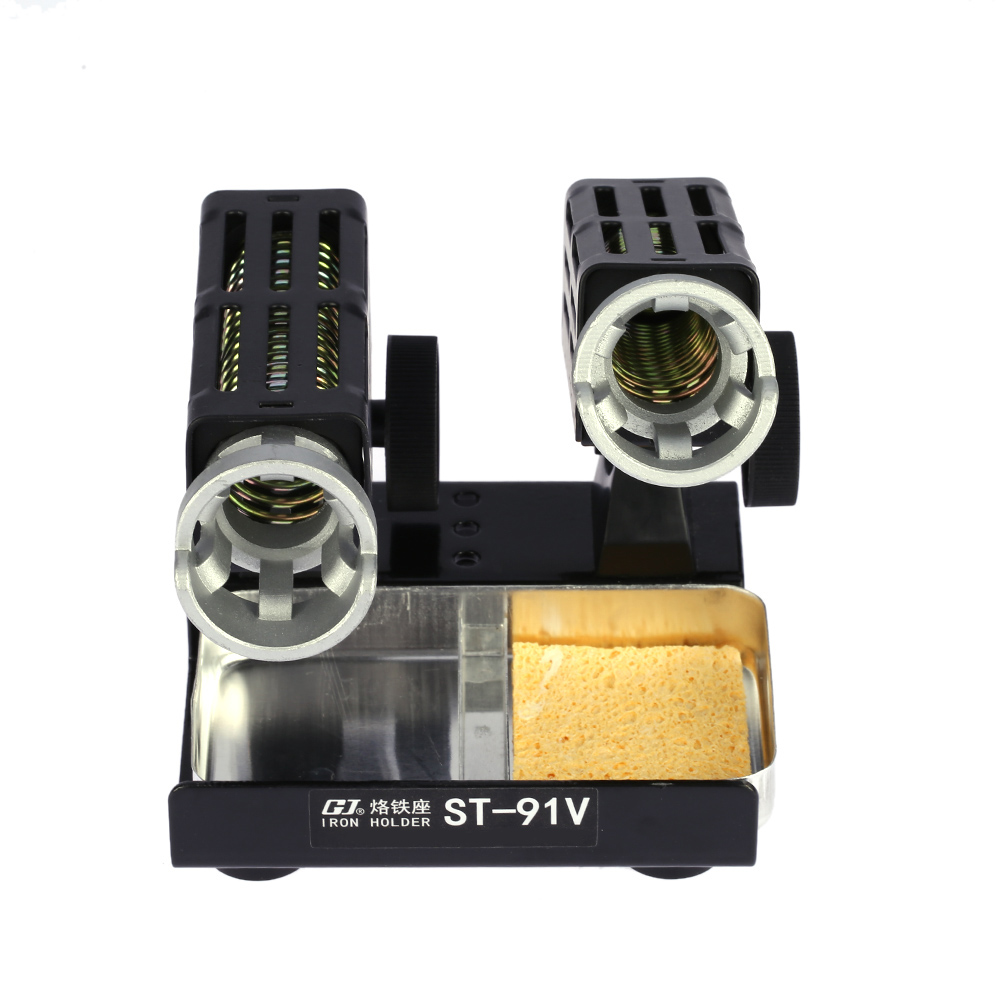 2 in1 Excellent solder station Portable Soldering Iron Stand Holder Soldering Station Adjustable Elevation Angle Cleaning Sponge