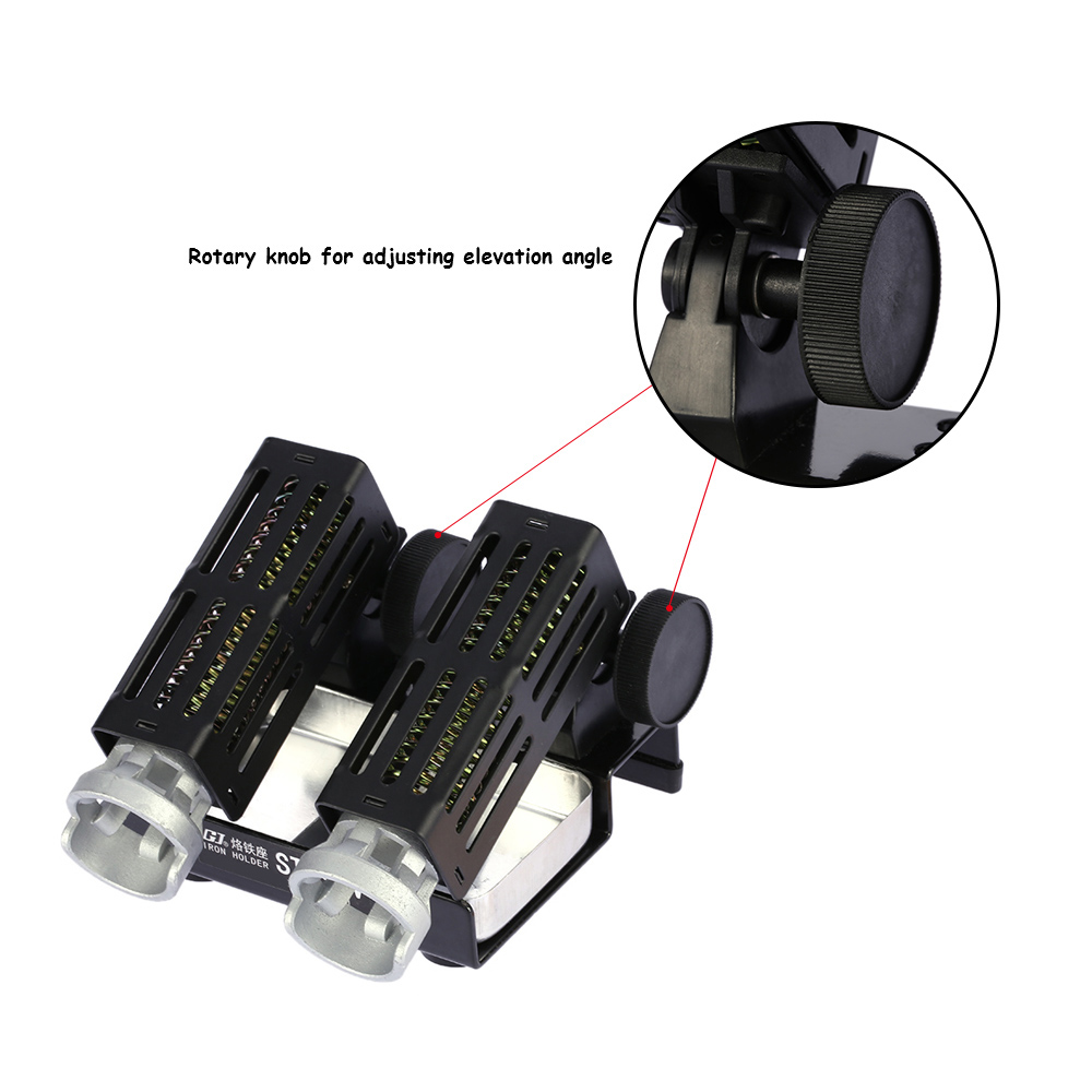 2 in1 Excellent solder station Portable Soldering Iron Stand Holder Soldering Station Adjustable Elevation Angle Cleaning Sponge
