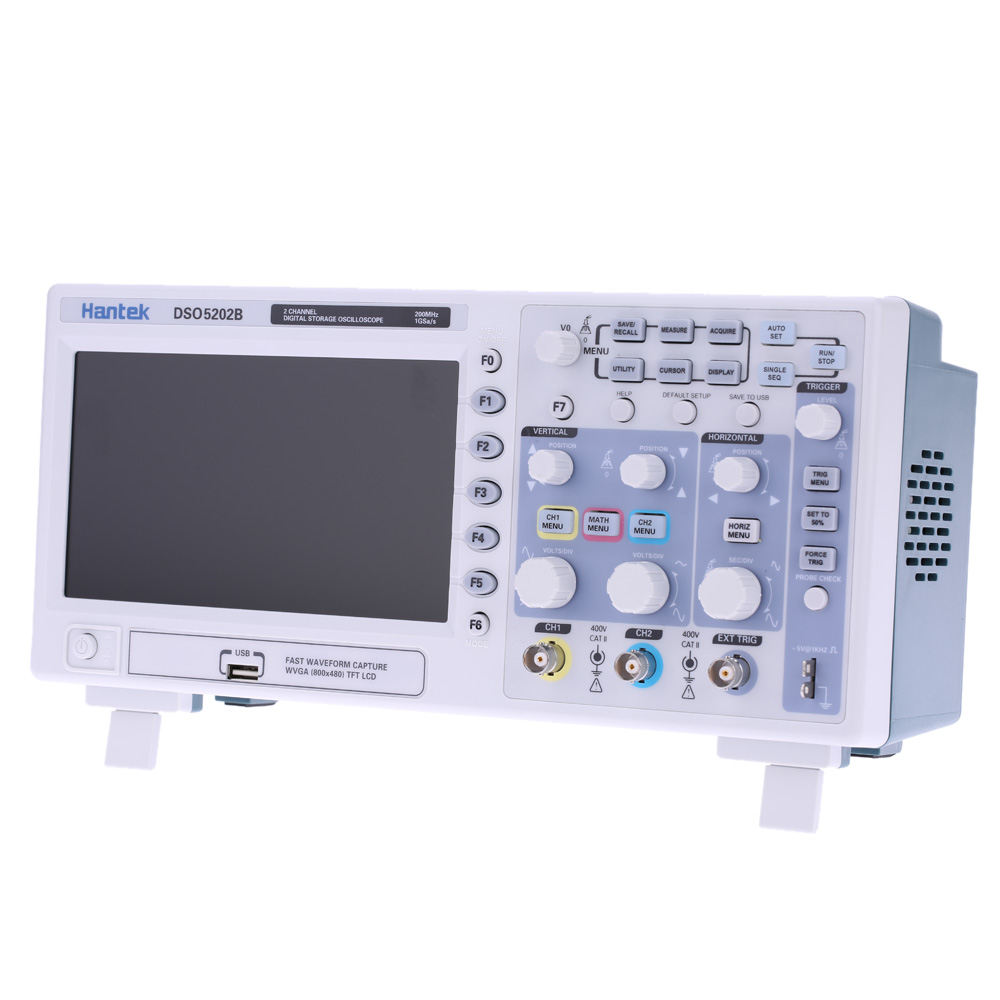 Hantek DSO5202B Professional Digital Storage Oscilloscope 2CH 200MHz 1Gsa s 1M USB osciloscopio Color TFTDisplay diagnostic tool