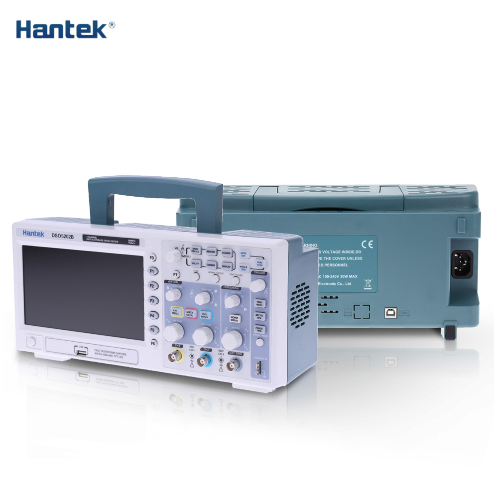 Hantek DSO5202B Professional Digital Storage Oscilloscope 2CH 200MHz 1Gsa s 1M USB osciloscopio Color TFTDisplay diagnostic tool