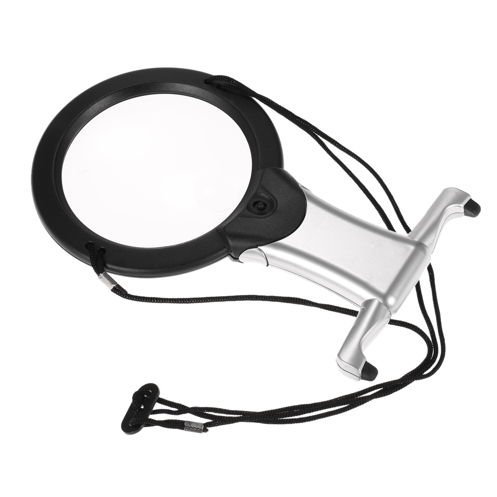 2 in 1 Hands free Magnifier microscope 2X 6X reading glasses magnifying glass with light desk magnifier lamp Magnifying Tool