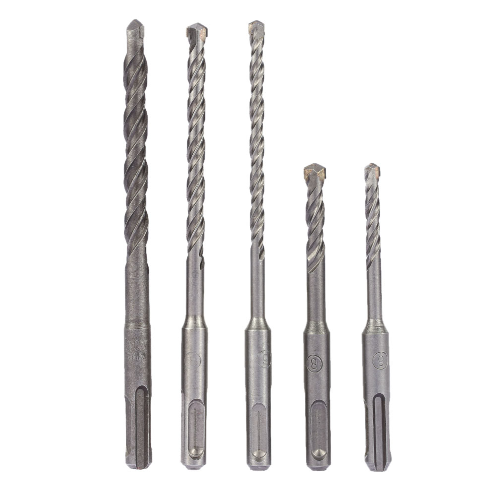 5pcs set SDS Rotary Hammer Impact Drill Bit Kit Durable SDS+ Drill Bit Assortment 6mm 8mm 6mm 8mm 10mm