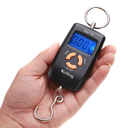 0 45Kg pocket Digital Scale Precision Balance electronic scales Fishing Hook Scale Hanging Luggage Weighing musculation pesas