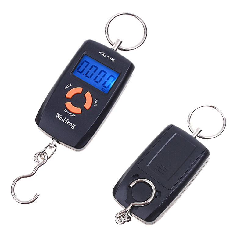 0 45Kg pocket Digital Scale Precision Balance electronic scales Fishing Hook Scale Hanging Luggage Weighing musculation pesas