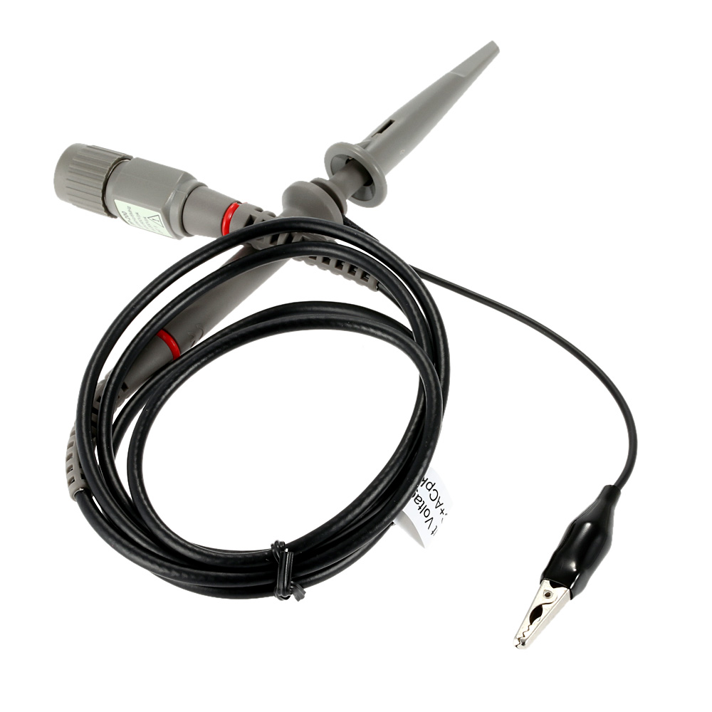 Hantek High Quality Reliable Oscilloscope Probe 200MHz Oscilloscope Clip Probe with Accessories Max.600V DC Peak AC x1 x10