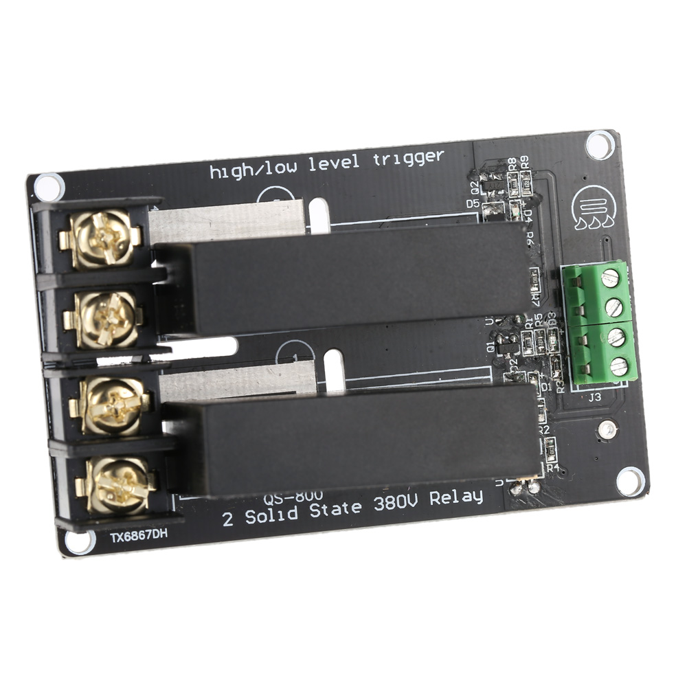 Relay Module Board 2 channel High Low Level Trigger 380V 8A Solid State Relay Module Board