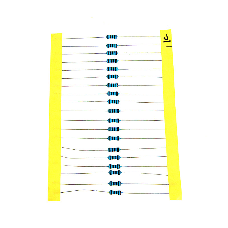 1280pcs 64 Values Resistor Set 1 ohm 10M ohm Resistor 1 4W Metal Film Resistors Assortment Kit Set