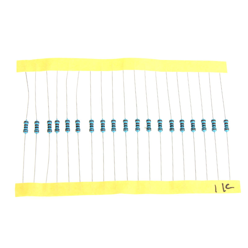 1280pcs 64 Values Resistor Set 1 ohm 10M ohm Resistor 1 4W Metal Film Resistors Assortment Kit Set