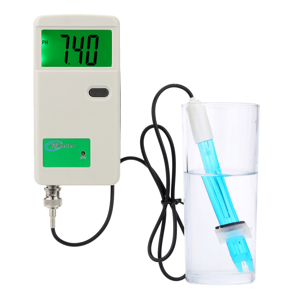 Professional pH Meter Rechargeable Drinking Water Quality Analyzer LCD Display pH Meter Acidimeter Industry Experiment Analyzer