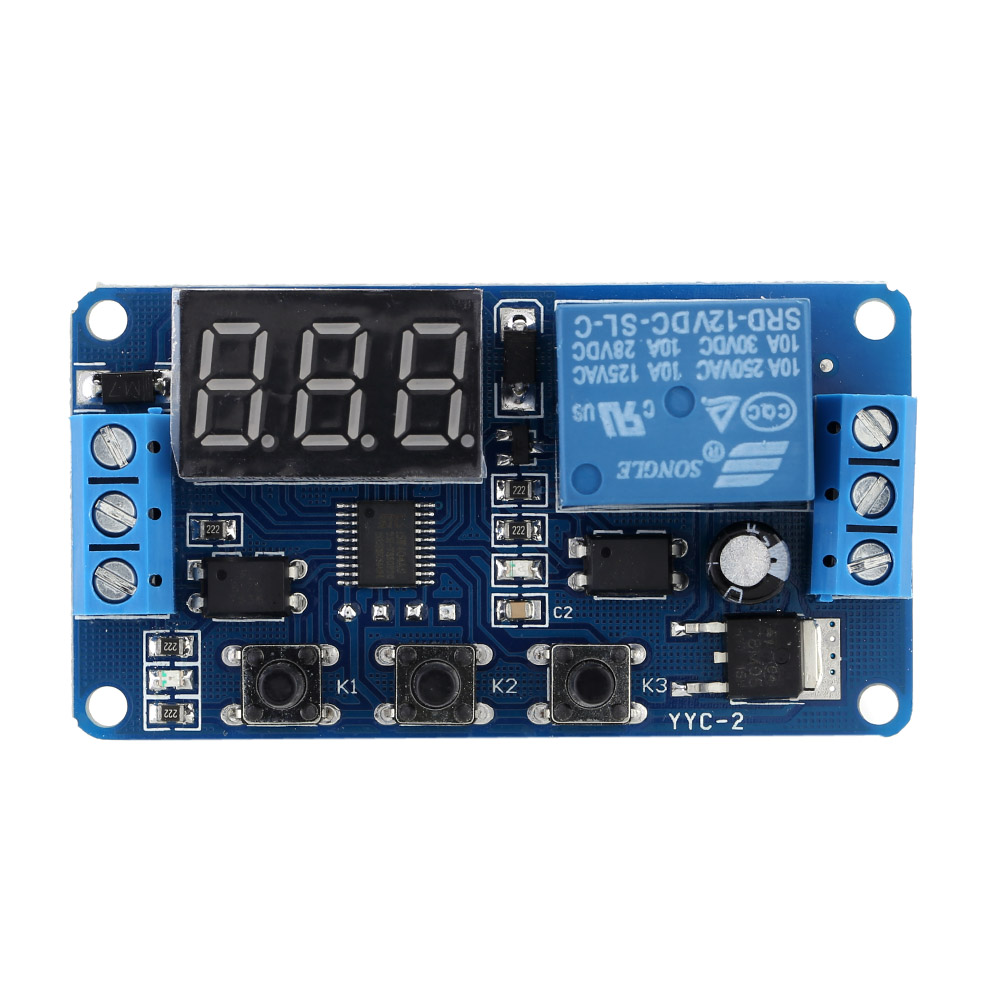 New Upgrades12V LED Timer Module Automation Delay Timer Control Switch Relay Module with Case High Quality Integrated Circuits