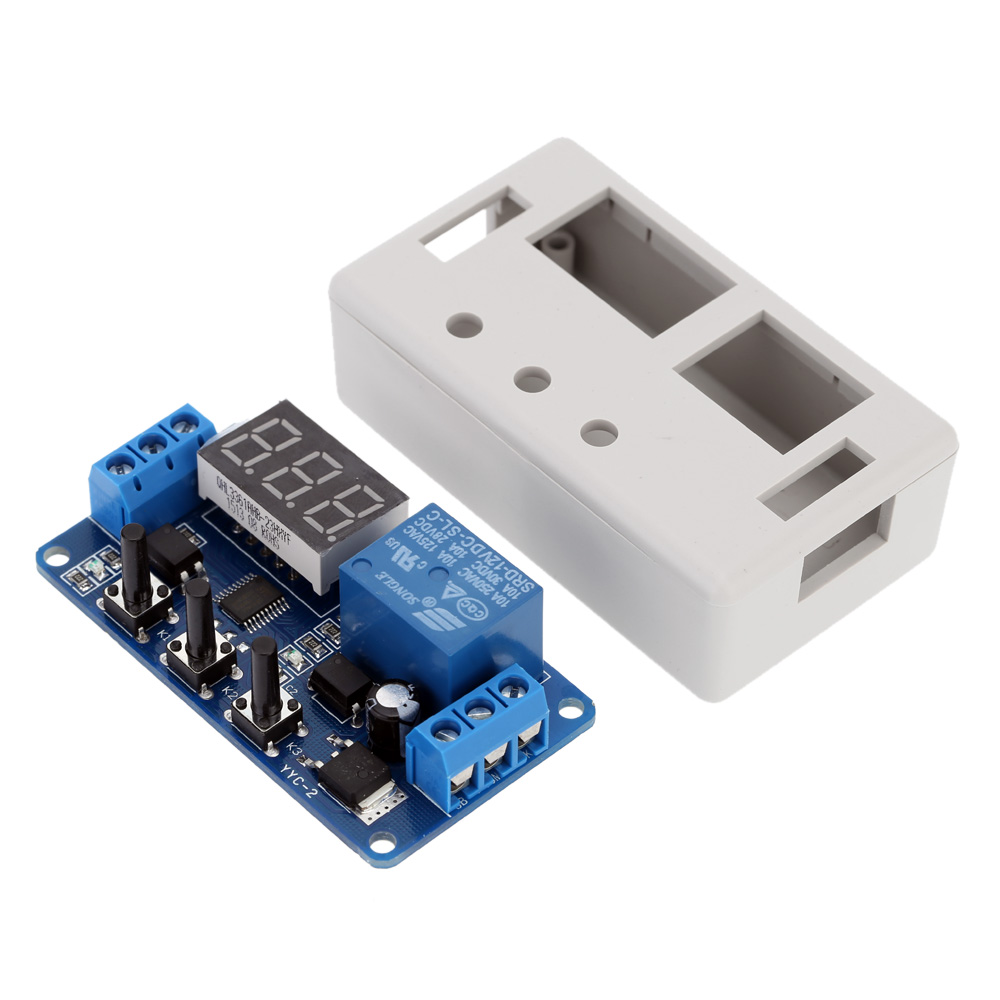 New Upgrades12V LED Timer Module Automation Delay Timer Control Switch Relay Module with Case High Quality Integrated Circuits