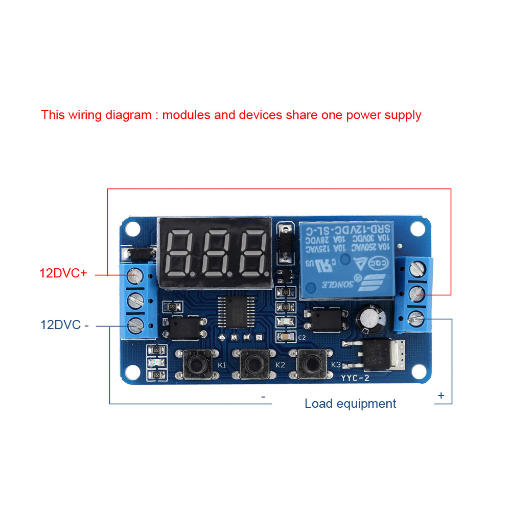 New Upgrades12V LED Timer Module Automation Delay Timer Control Switch Relay Module with Case High Quality Integrated Circuits