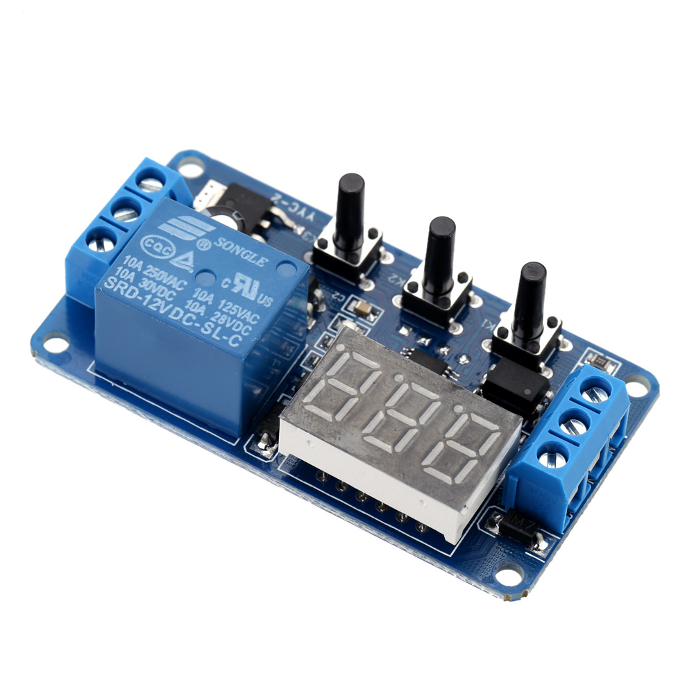 New Upgrades12V LED Timer Module Automation Delay Timer Control Switch Relay Module with Case High Quality Integrated Circuits