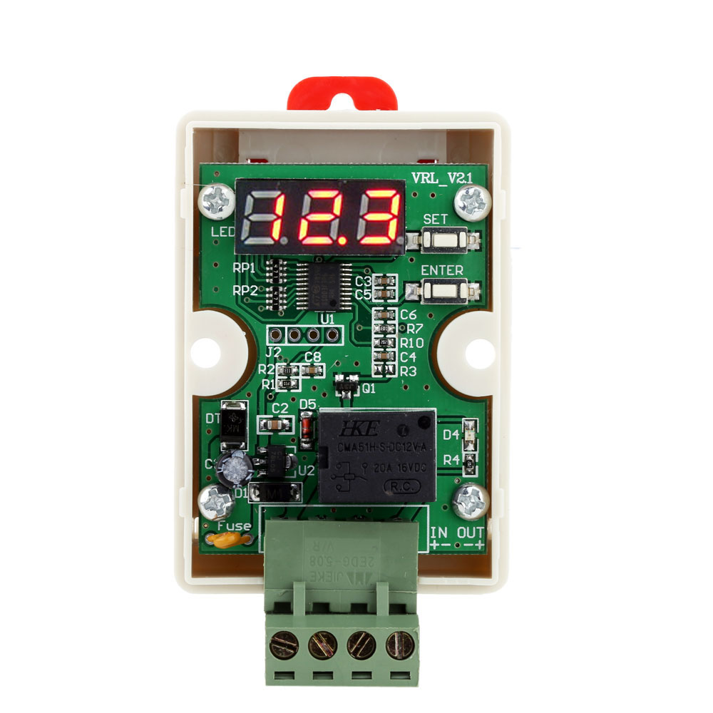 12V Voltage Controller Quality Voltage Meter Module Relay Timer Time Voltage Meter Test Control Delay Switch for Car Battery