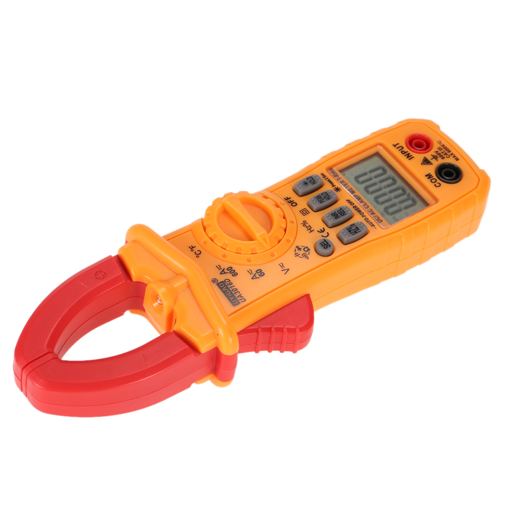 AC DC Handheld Digital Clamp Meter Electronic Multimeter Voltage Current Resistance Temperature Frequency Surge Current Tester