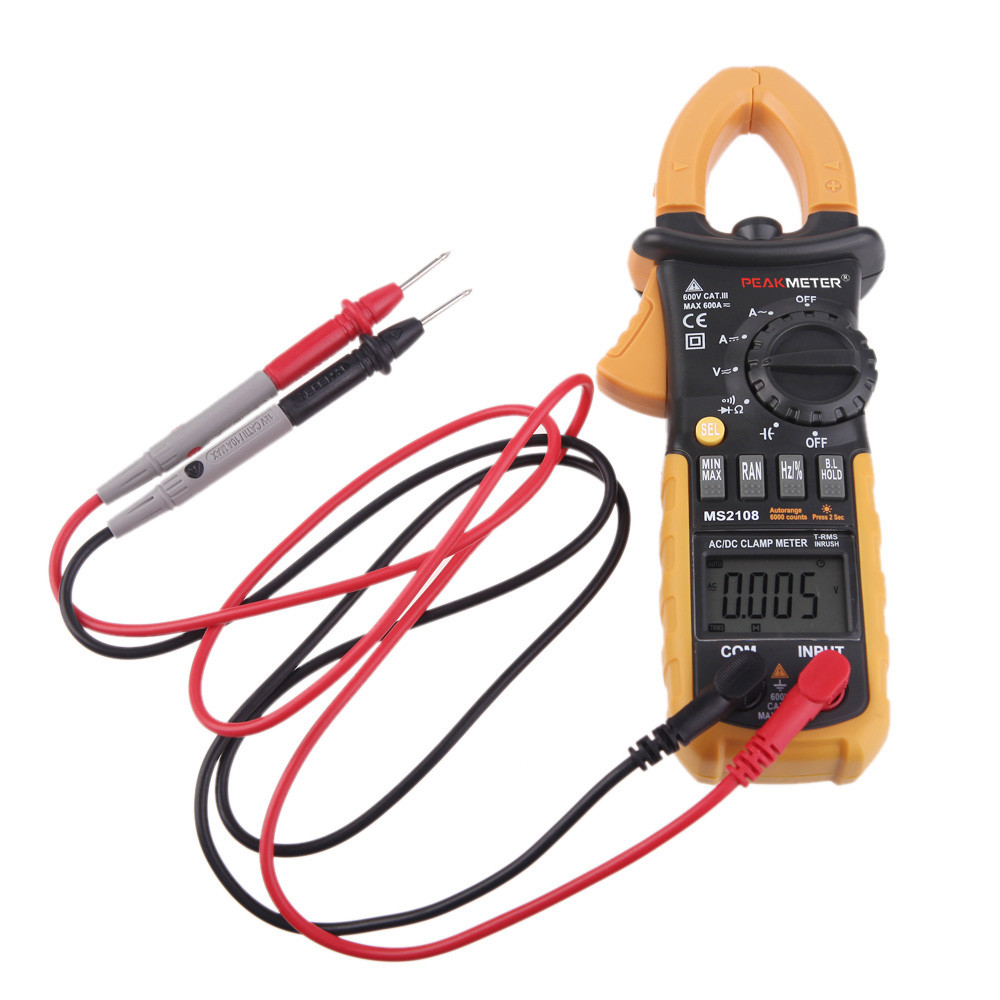 Digital Clamp Meter Multimeter 6600 Counts Current Tongs Electronic Diagnostic tool for Voltage Resistance Capacitance Tester