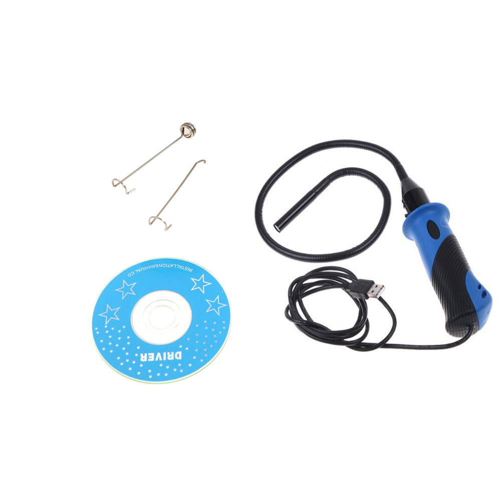 7mm Waterproof Flexible Magnifier USB Endoscope Waterproof Inspection Camera Borescope with Handle 6pcs LED