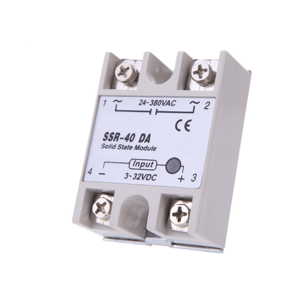 SSR 40 DA Solid State Relay Module 40A 24V 380V for PID Temperature Controller 3 32V DC To AC