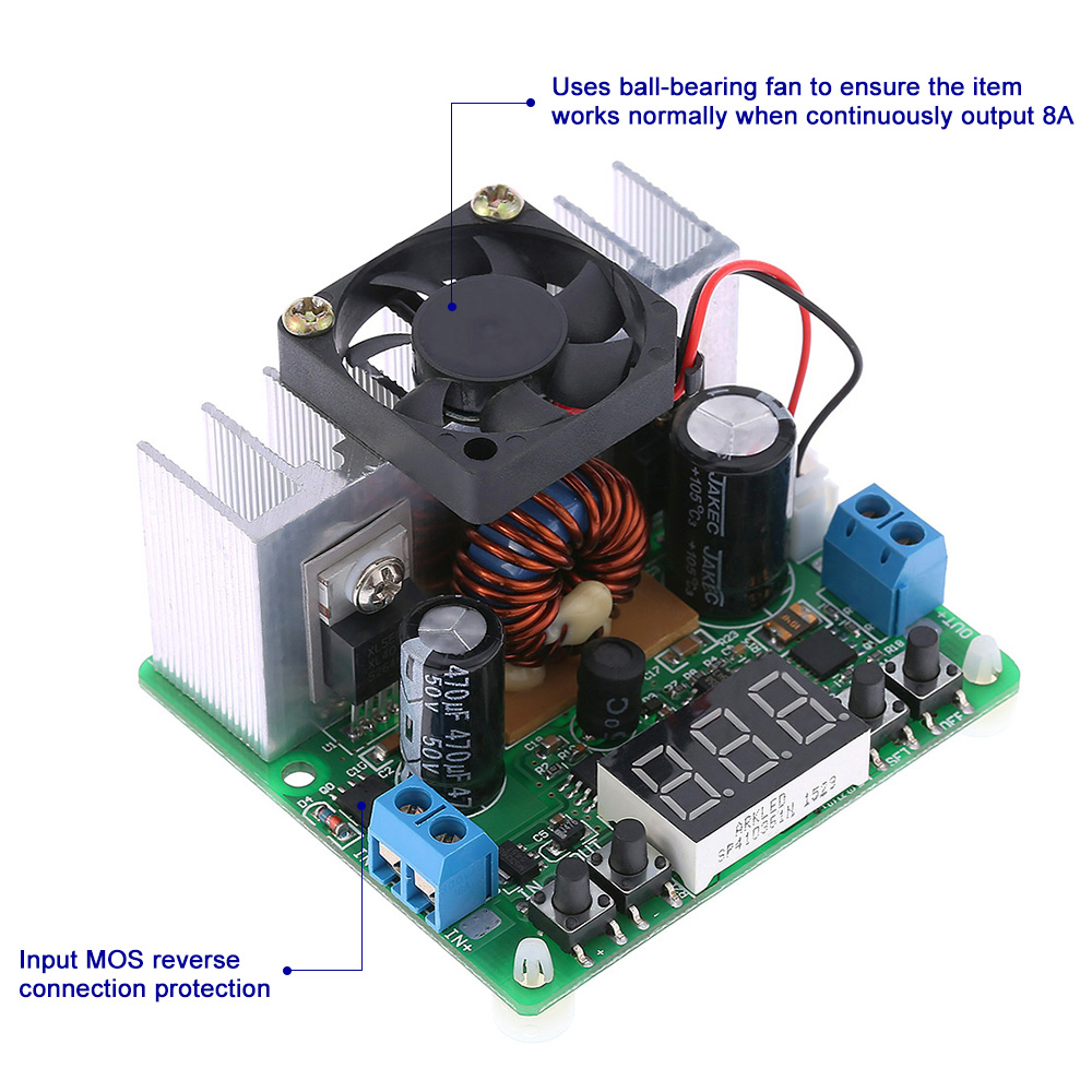 Digital DC DC Adjustable Step down Power Supply Module Constant Voltage Current Input 6 40V Output 0 38V