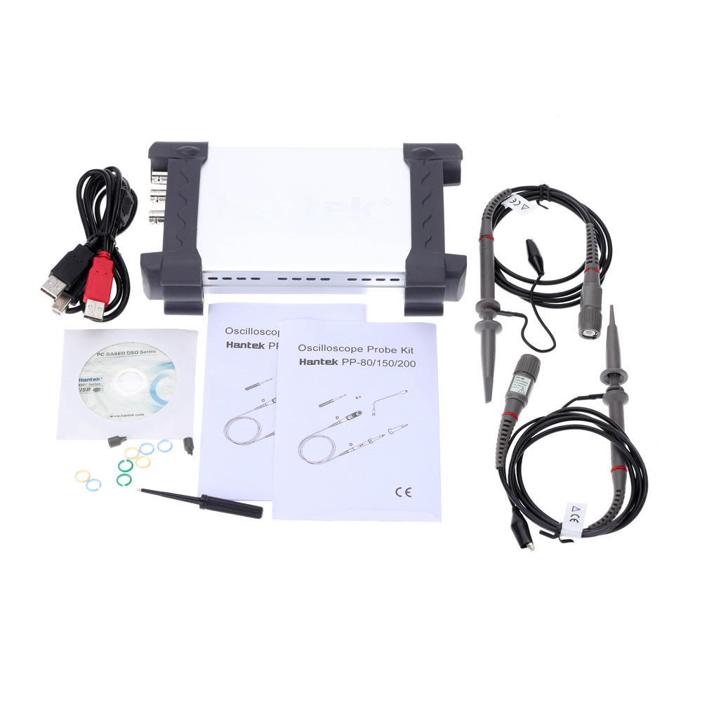 Hantek 6052BE PC Based USB Digital Storage Oscilloscope with 2 Channels 50MHz Bandwidth 150MSa s Mini Digital Oscilloscope