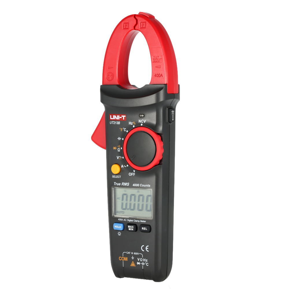 UNI T Digital Clamp Meter Multimeter Current Tongs AC DC Voltage Resistance Capacitance Diode Continuity NCV Temperature Tester
